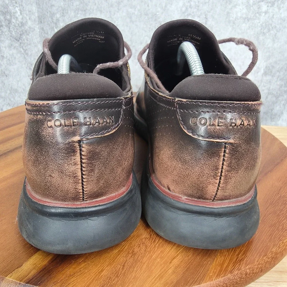 Cole Haan Zerogrand Oxford Shoes‎ Mens 11.5 M Brown Laser Wingtip Derby C37086